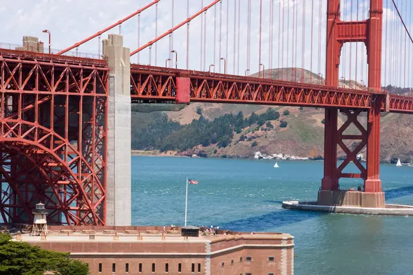 Detalle puente Golden Gate — Foto de Stock