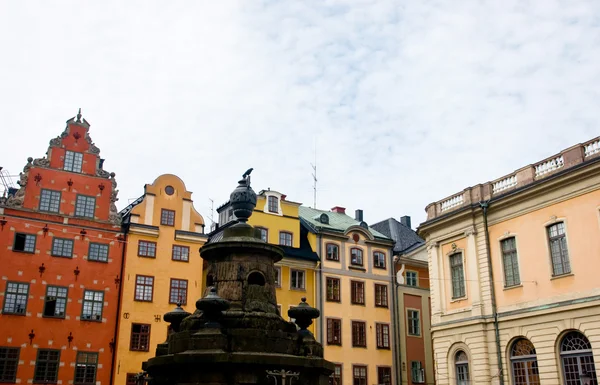 Budynki w gamla stan w Sztokholmie — Zdjęcie stockowe