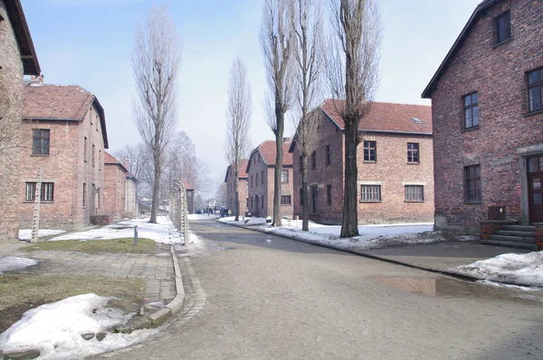 Auschwitz, todeslager in polen — Stockfoto