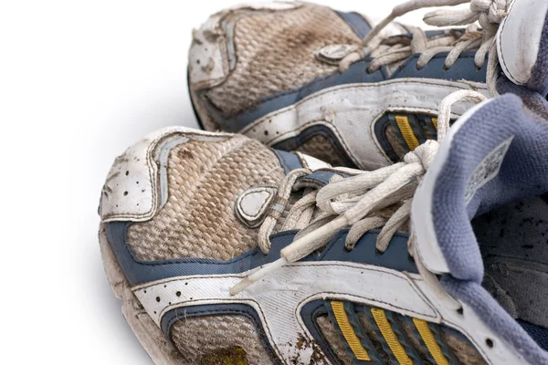 Dirty running shoes — Stock Photo, Image