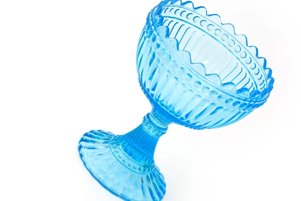 Blue glass bowl — Stock Photo, Image