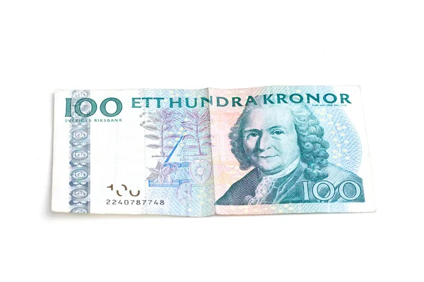Swedish one hundred kronor bill — Stock Photo, Image