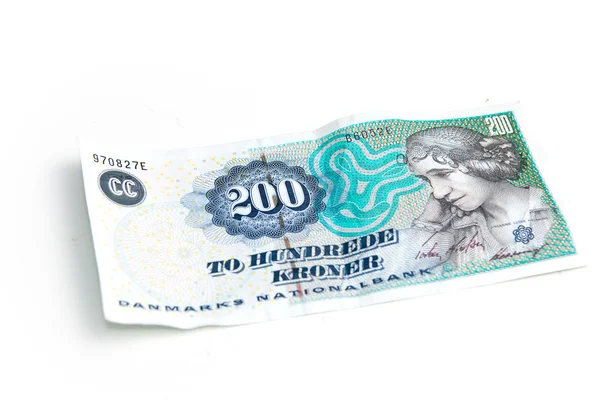 Danish two hundred bill — Stock Photo, Image