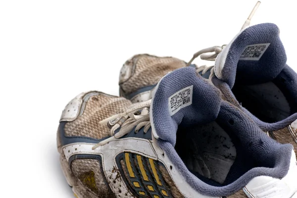 Dirty running shoes — Stock Photo, Image