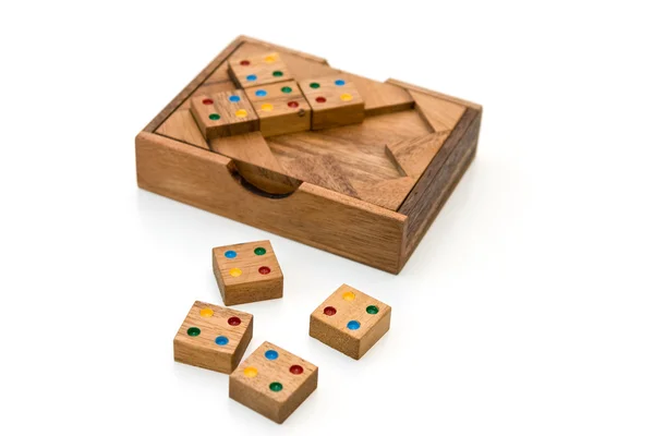 Wooden game isolated on white — Stock Photo, Image