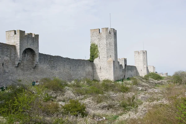 Ancienne tour de forteresse à Visby Suède — Photo