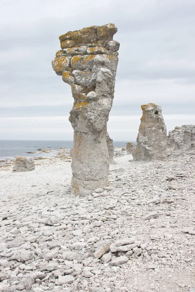 Kustlijn van faro Zweden — Stockfoto