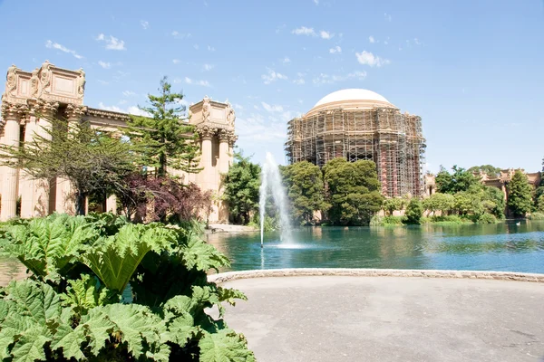 stock image Palace of fine arts under renovation