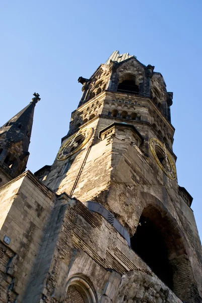 베를린 폭격된 교회 — 스톡 사진