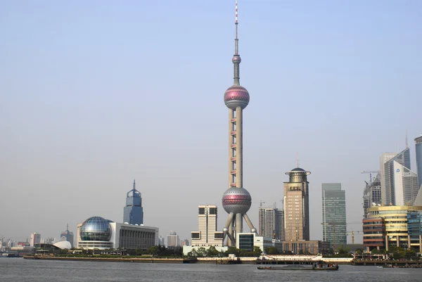Området Pudong, shanghai Stockfoto