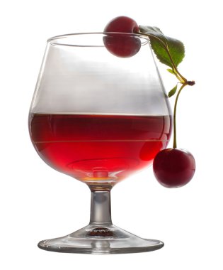Cherry wine clipart