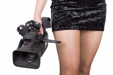 Sexy videographer clipart