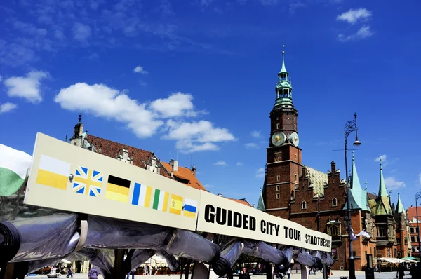 Cidade anfitriã de Wroclaw de EURO 2012 — Fotografia de Stock