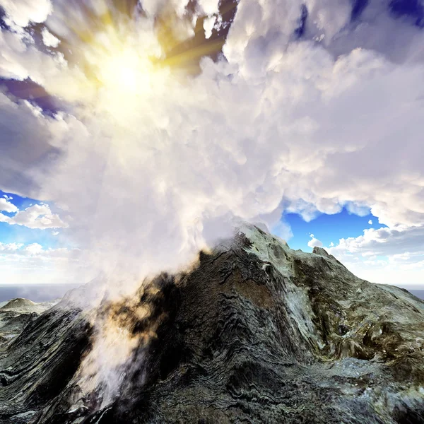 Έκρηξη του ηφαιστείου — Φωτογραφία Αρχείου