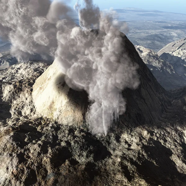 Vulkánkitörés — Stock Fotó
