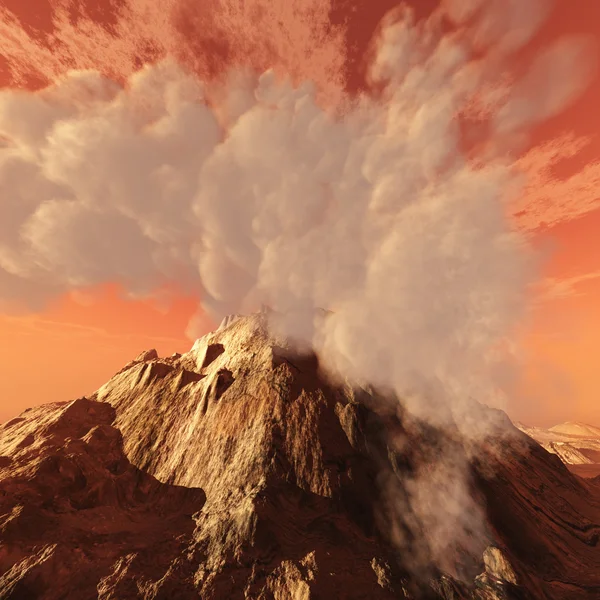 Wybuch wulkanu — Zdjęcie stockowe