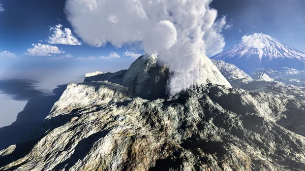 Vulkanausbruch — Stockfoto