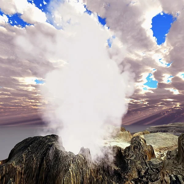 Vulcanic erupce — Stock fotografie