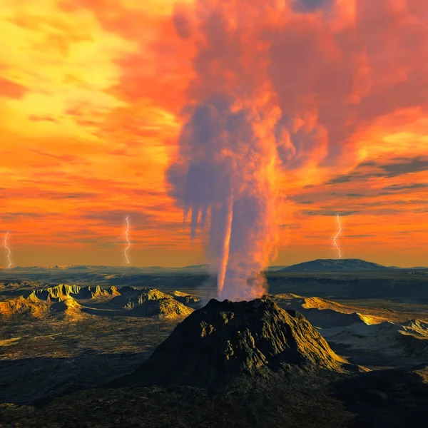 Cráter volcánico — Foto de Stock