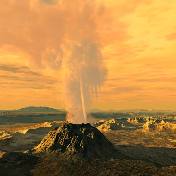 Cratera vulcânica — Fotografia de Stock