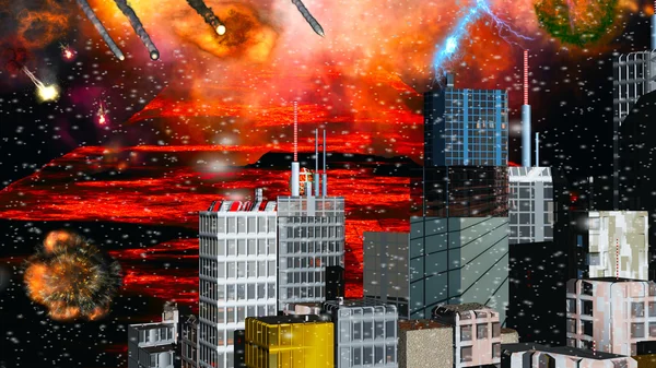 Armageddon in New York — Stock Photo, Image
