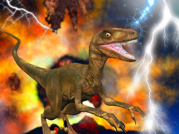 Dinozor kıyamet — Stok fotoğraf