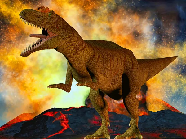 Dinozor kıyamet — Stok fotoğraf