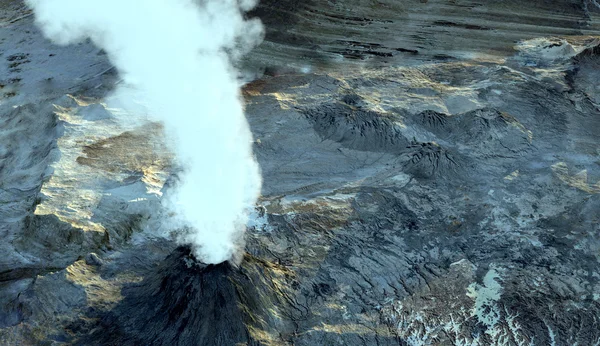 Извержение вулкана — стоковое фото