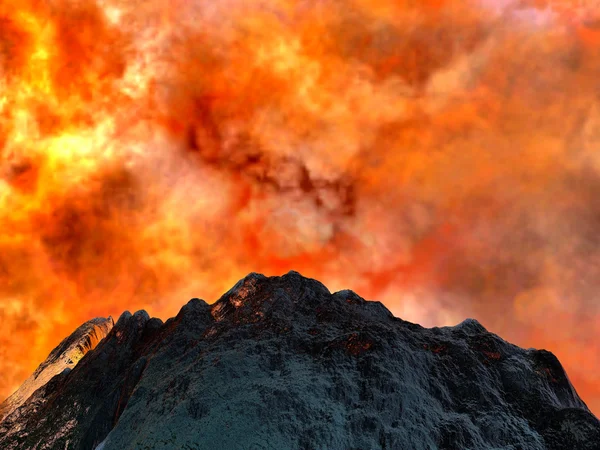 火山爆发 — 图库照片