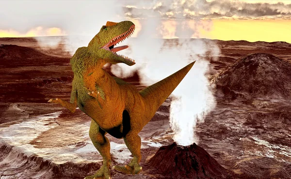Dinosaurio del día del juicio final — Foto de Stock