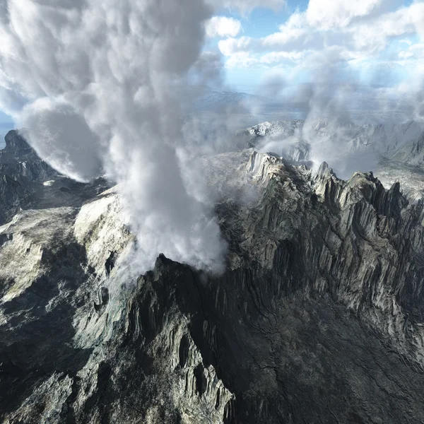Vulkanutbrott — Stockfoto