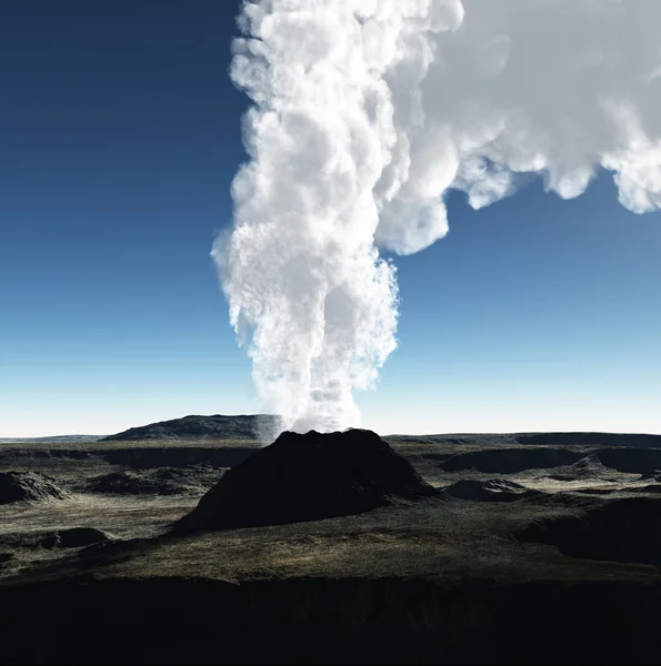 Vulkanische krater — Stockfoto