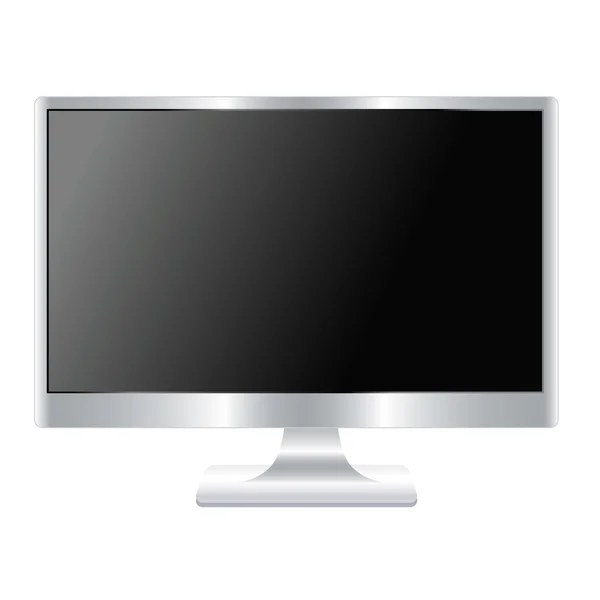 Display widescreen isolado no fundo branco — Vetor de Stock