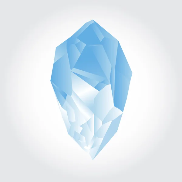 Cristal azul — Vector de stock