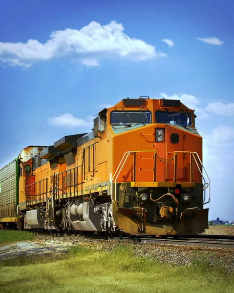 Railroad trein Rechtenvrije Stockfoto's