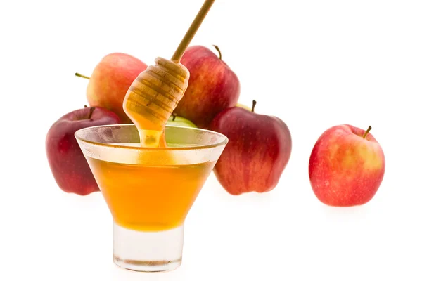 蜂蜜和苹果 — 图库照片