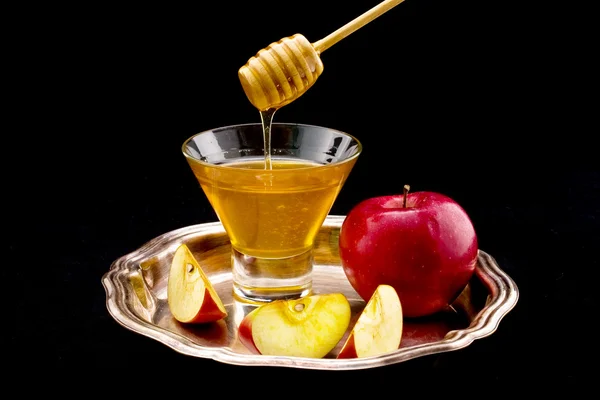 Miel y manzana — Foto de Stock