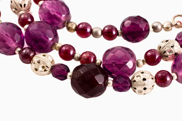 Violet beads — Stock Photo, Image