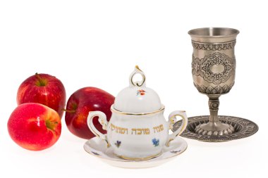 Symbols of the Jewish new year clipart