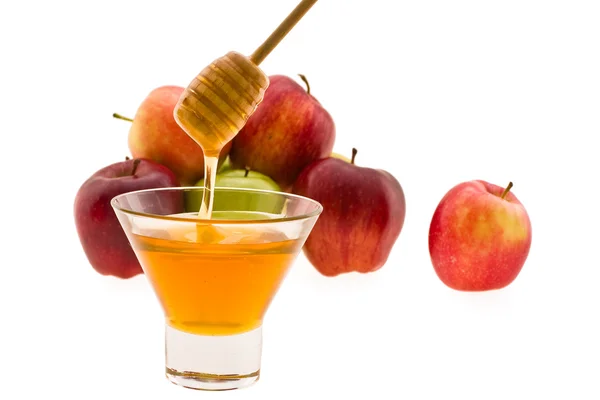 蜂蜜和苹果 — 图库照片