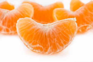 Slices of a tangerine clipart