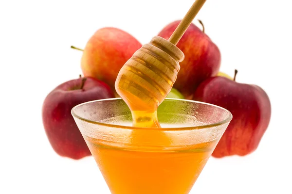 मध आणि सफरचंद — स्टॉक फोटो, इमेज