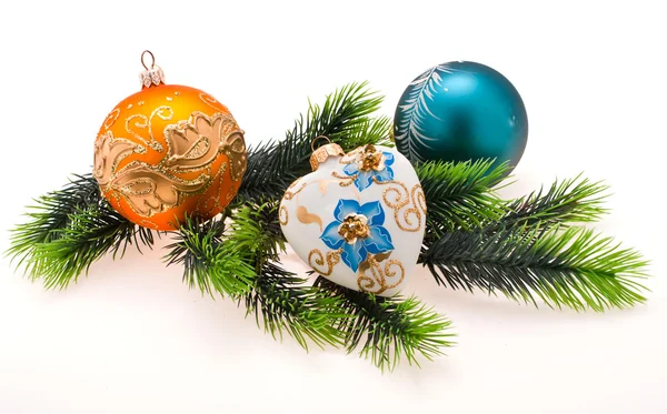 Ornamenti di albero di anno — Foto Stock