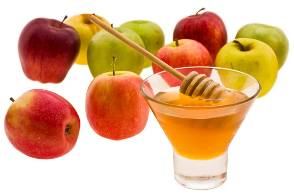 Honing en apple — Stockfoto