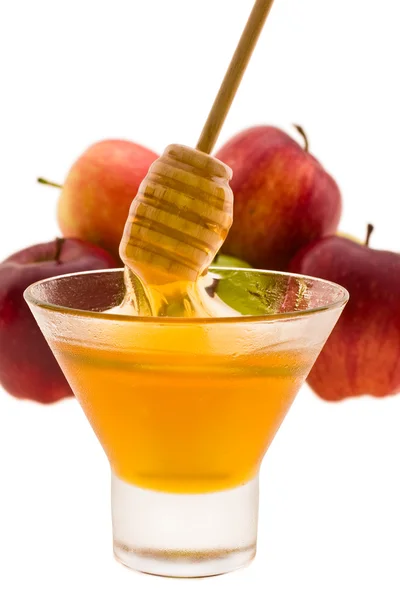 Miel y manzana —  Fotos de Stock