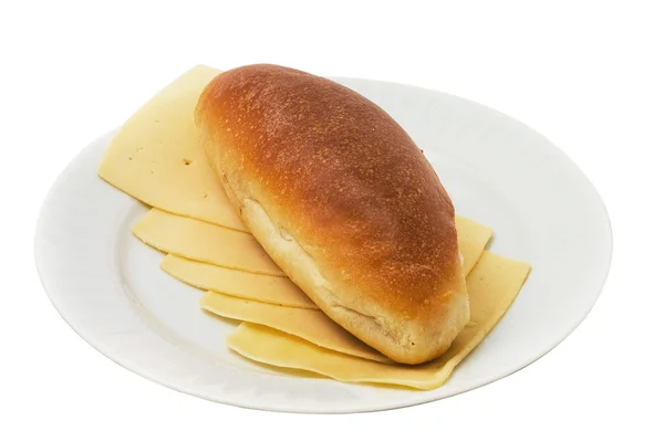 Brood en kaas — Stockfoto