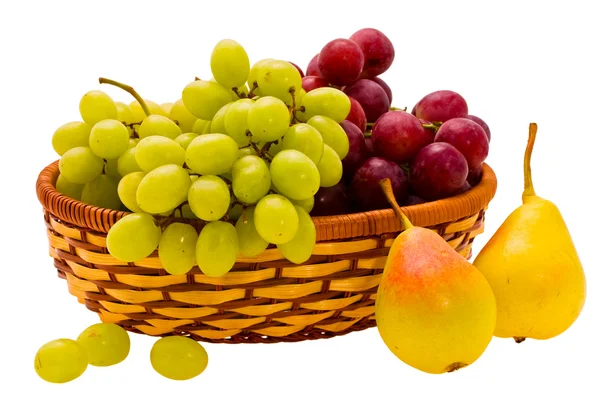 Peras y uva — Foto de Stock