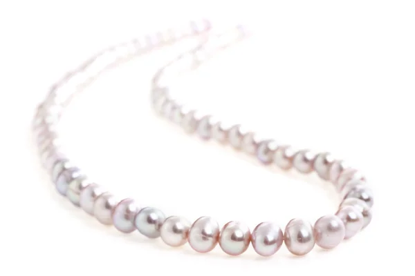 Perles photographiées sur fond blanc — Photo