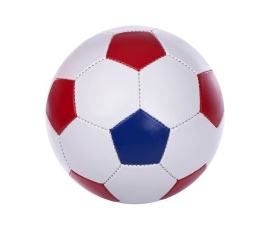 Soccer ball on a white clipart