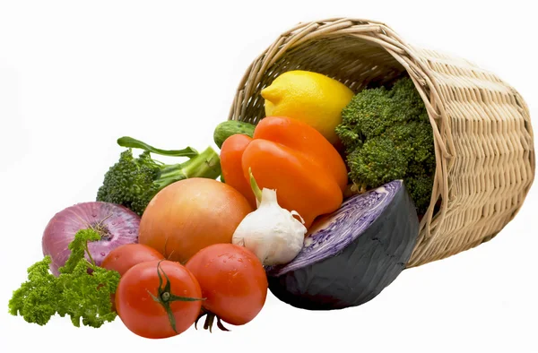 Basket with vegetables — Stock Photo, Image